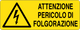 Cartello attenzione pericolo di folgorazione 262