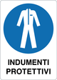 Cartello indossare gli indumenti protettivi 3317