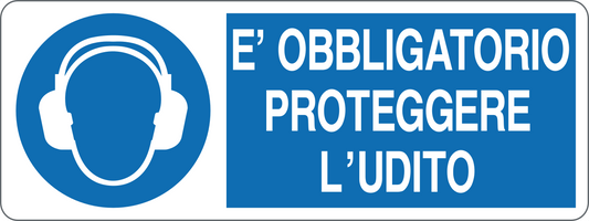 Cartello è obbligatorio proteggere l'udito 334