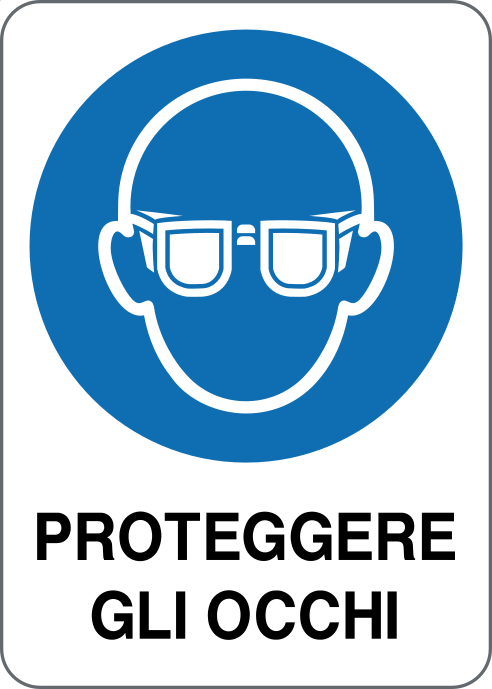 Cartello proteggere gli occhi 3951