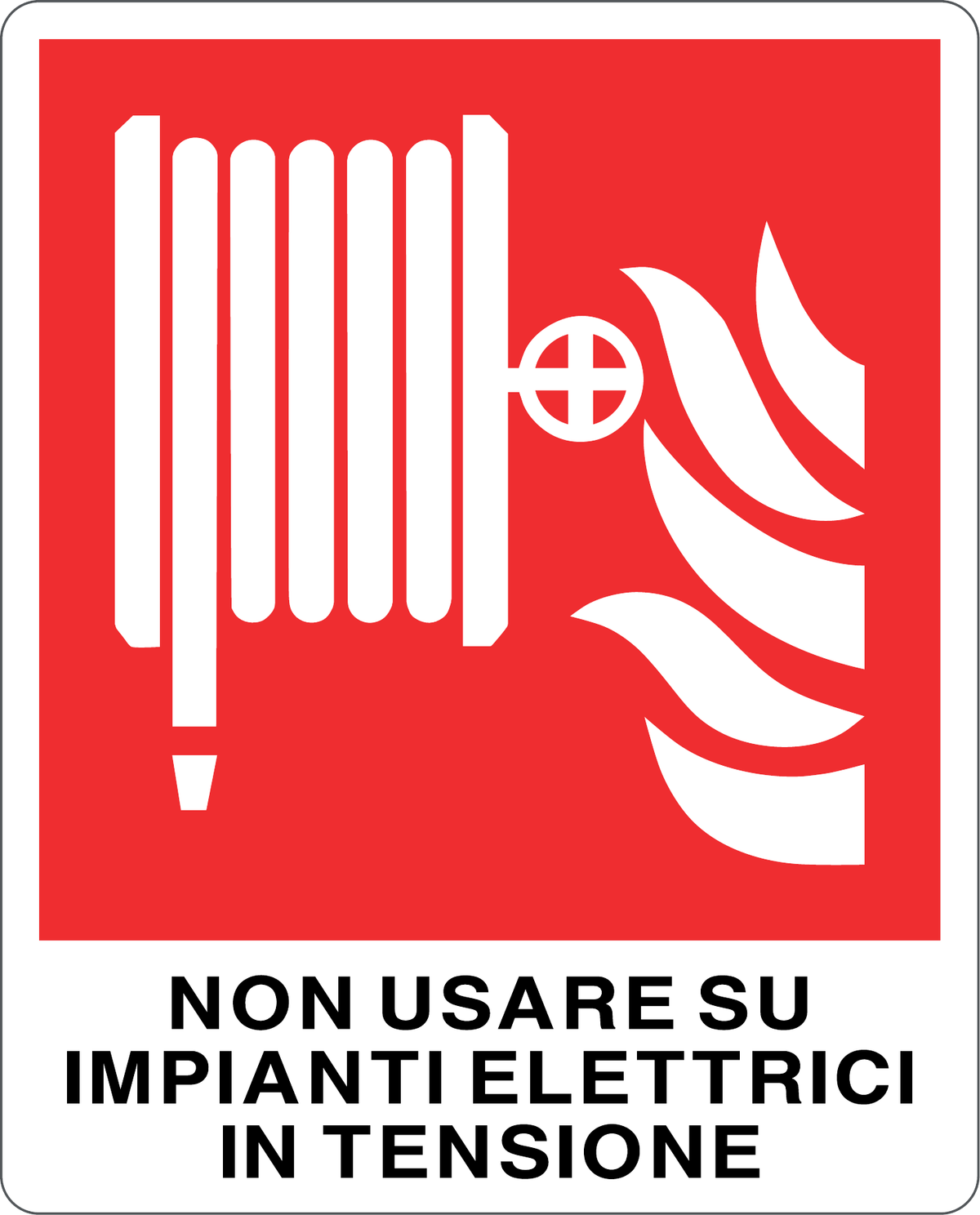 Cartello non usare su impianti elettrici in tensione 5311