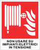 Cartello non usare su impianti elettrici in tensione 5311