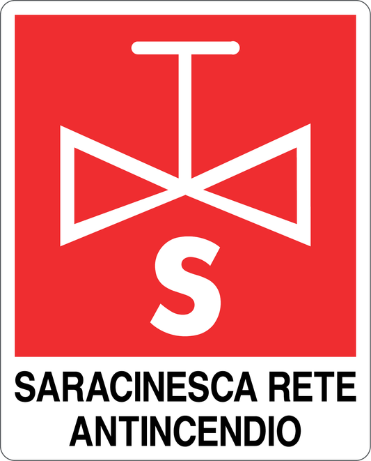 Cartello saracinesca rete antincendio 548
