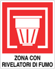 Cartello zona con rivelatori di fumo 573
