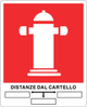Cartello attacco vv.f - distanze dal cartello 577