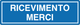 Cartello ricevimento merci 803