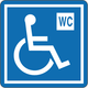 Cartello simbolo wc disabili 8302