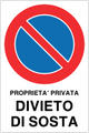Cartello proprietà privata divieto di sosta 901