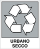 Cartello urbano secco - raccolta differenziata 9108