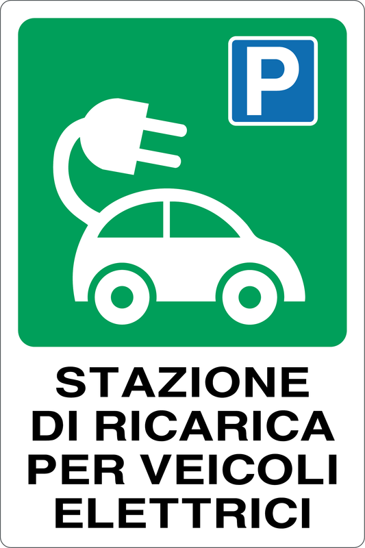 Cartello stazione di ricarica per veicoli elettrici 948