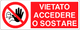 Cartello vietato accedere o sostare 1439