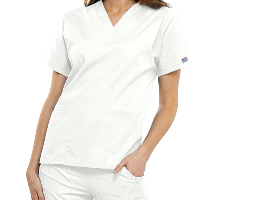 CHAQUETA CHEROKEE ORIGINALS CON CUELLO EN V - mujer XS - blanco