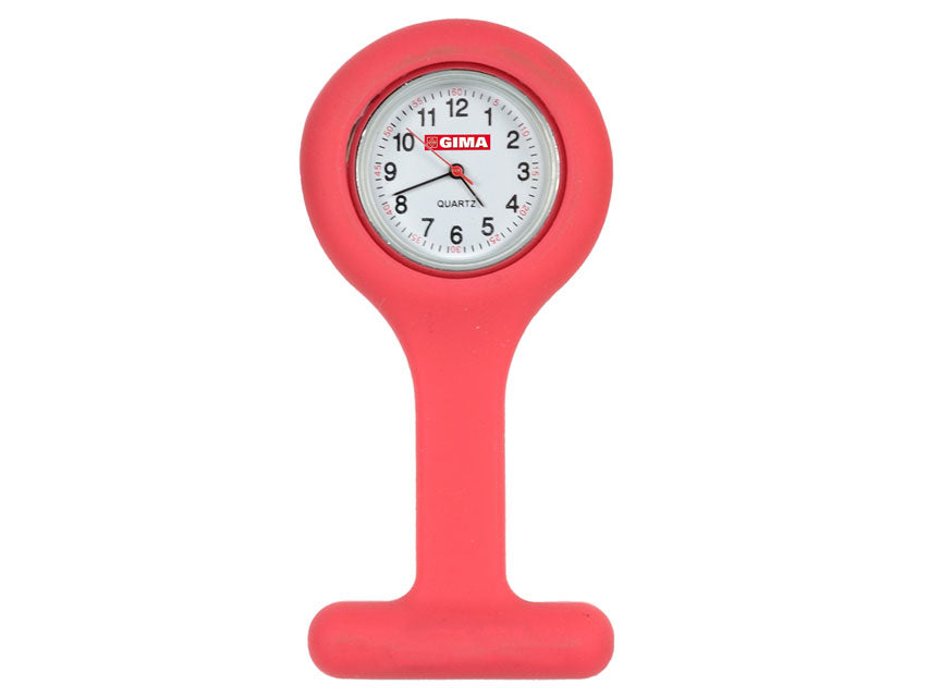 NURSES WATCH - round - red