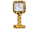 NURSES WATCH - square - leopard pattern