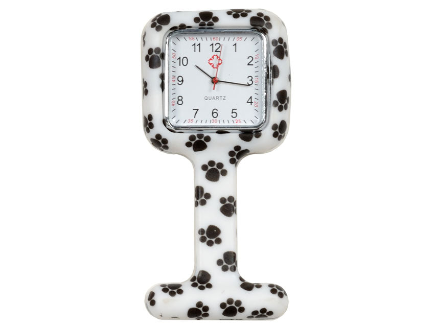 MONTRE INFIRMIÈRE - carrée - motif empreinte