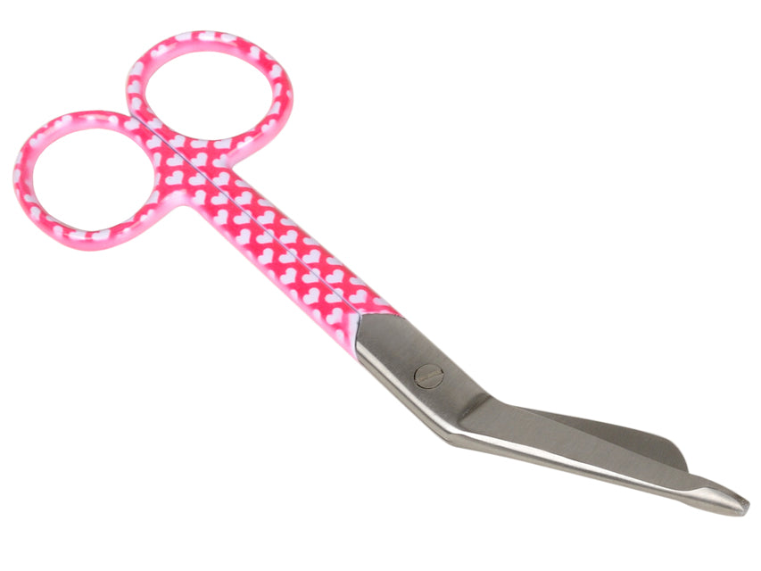 BANDAGE SCISSORS - hearts pattern - 14 cm
