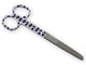 CISEAUX DROITS À POINTES ALTERNÉES - motif empreinte - 14 cm