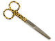 STRAIGHT SCISSORS WITH ALTERNATE POINTS - leopard pattern - 14 cm