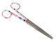 STRAIGHT SCISSORS WITH ALTERNATE POINTS - bubble pattern - 14 cm