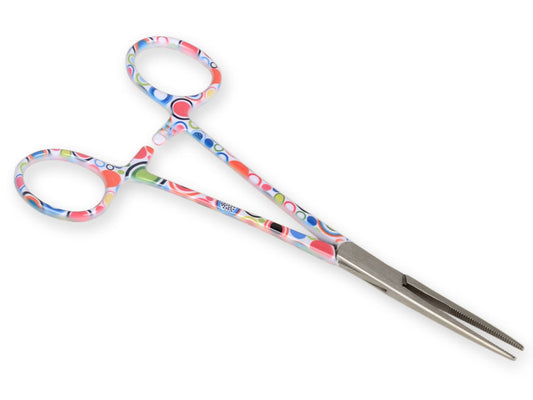 GERADE HÄMOSTATISCHE KLEMME - Blasenmuster - 16 cm