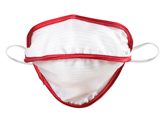MASQUE RÉUTILISABLE MYCROCLEAN BFE 99,8% - blanc/rouge