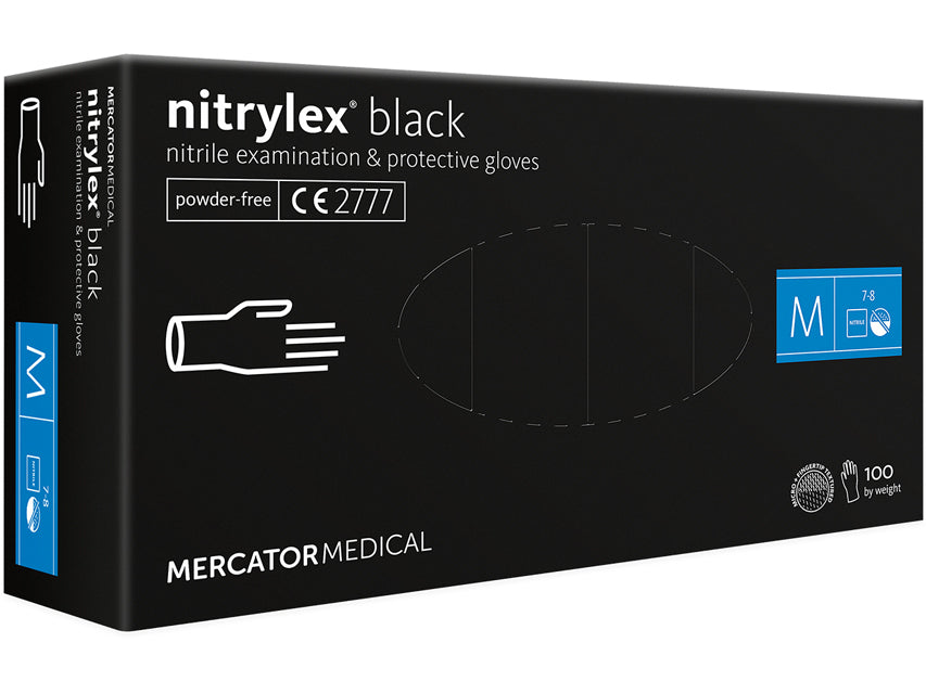 NITRIL-HANDSCHUHE NITRYLEX SCHWARZ - mittel