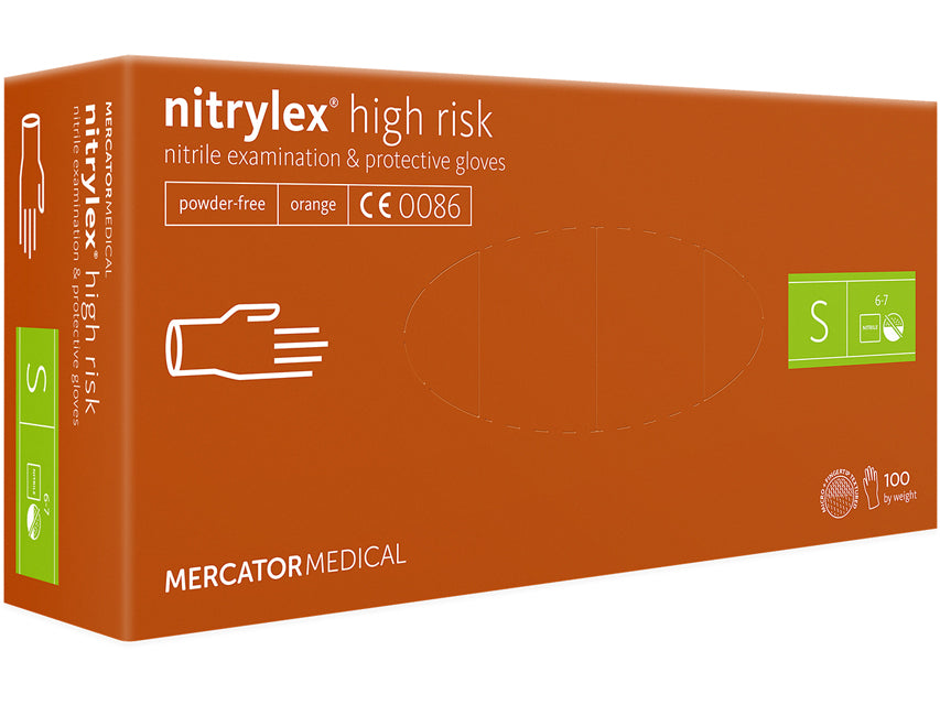 GANTS NITRILE NITRYLEX ORANGE - petit
