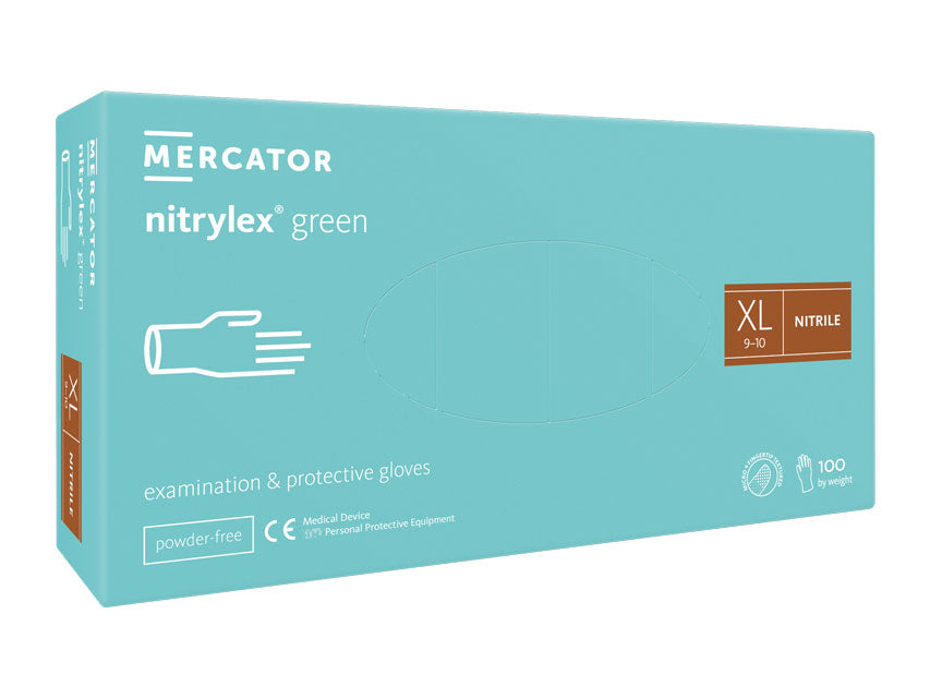 GANTS NITRILE NITRYLEX VERT CLAIR - extra large