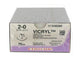 ETHICON VICRYL ABSORBABLE SUTURE - 2/0 needle 24 mm