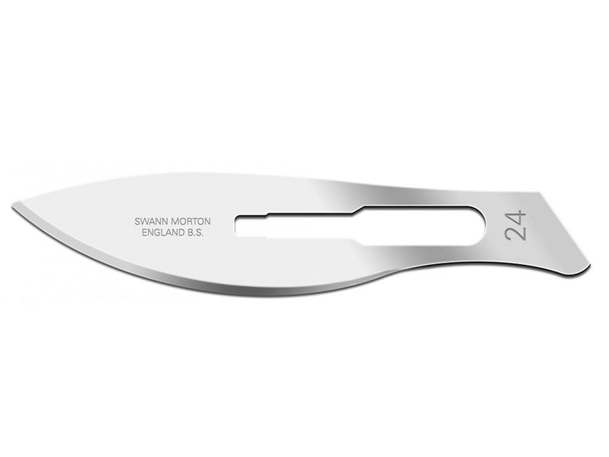 SWANN-MORTON C/S SCALPEL BLADES N. 24 - sterile