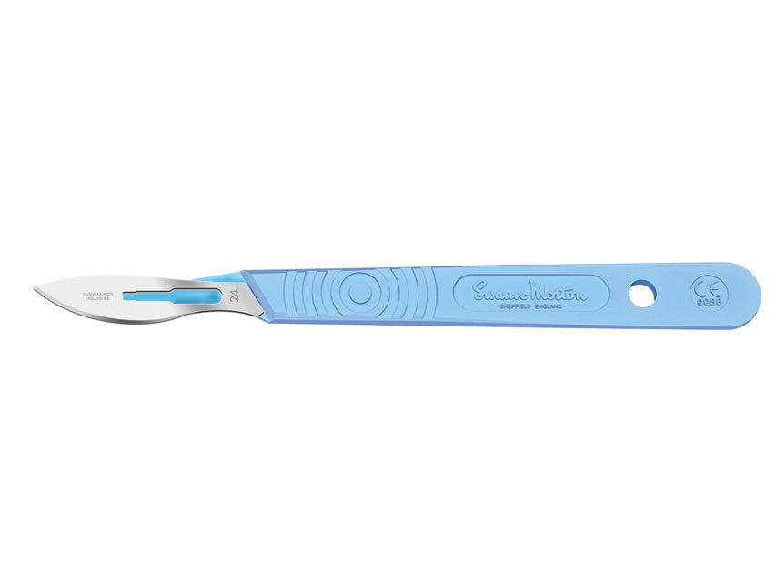 SCALPEL SWANN-MORTON LAME INOX N.24 - stérile