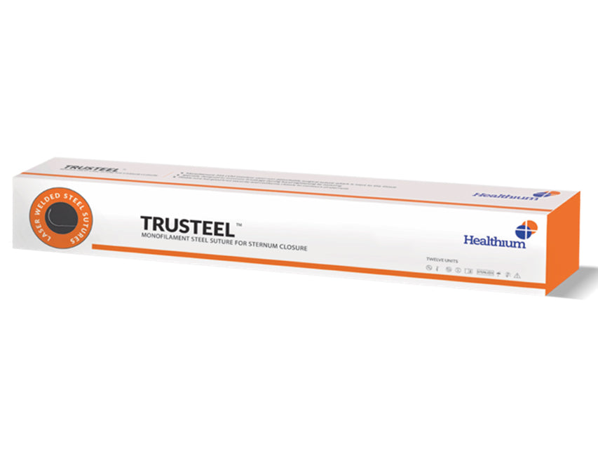Naht, nicht Arsch. TRUSTEEL Stärke 7, Kurve 1/2, Nadel 48 mm – 45 cm – natur