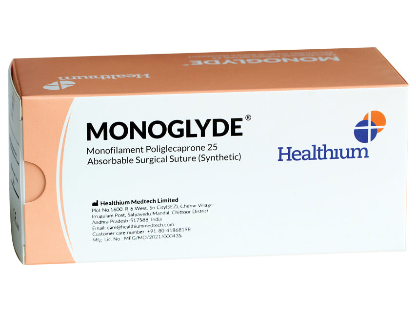 ASS. SUTURE MONOGLYDE gauge 5/0, curve 3/8, needle 19 mm - 45 cm - colorless