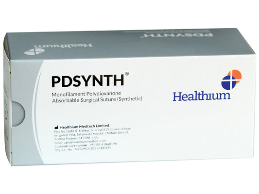 ARSCH. Nahtmaterial PDSYNTH Stärke 0, Kurve 1/2, Nadel 30 mm – 70 cm – violett