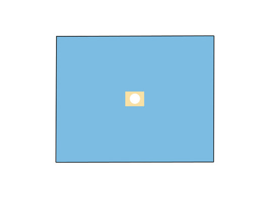 SURGICAL CLOTH IN TWO-PLATED TNT 120x150 cm with hole diam. 10cm
