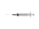 JERINGA DE 3 PIEZAS CON AGUJA DE 21G - Cono Luer Central de 5ml