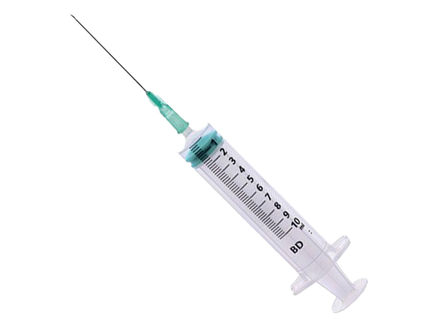 BD EMERALD SPRITZE MIT NADEL 21G – 10 ml Luer-Zentralschlupf