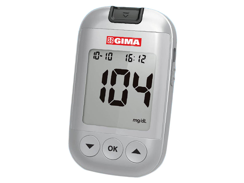GIMA mg/dl GLUCOME METER with lancing device - GB, IT, SE, FI