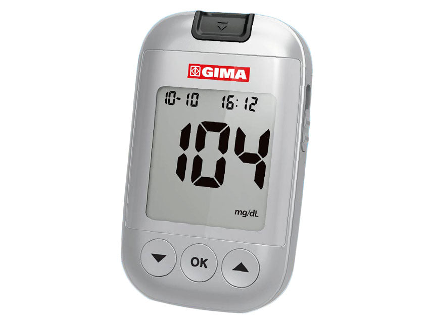 KIT COMPLETO GLUCOMETRO GIMA mg/dl - IT, DE, GR, Arabo