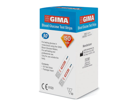 GLUKOSESTREIFEN für GIMA GLUKOMMETER