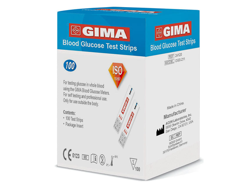 GLUCOSE STRIPS for GIMA GLUCOME METER
