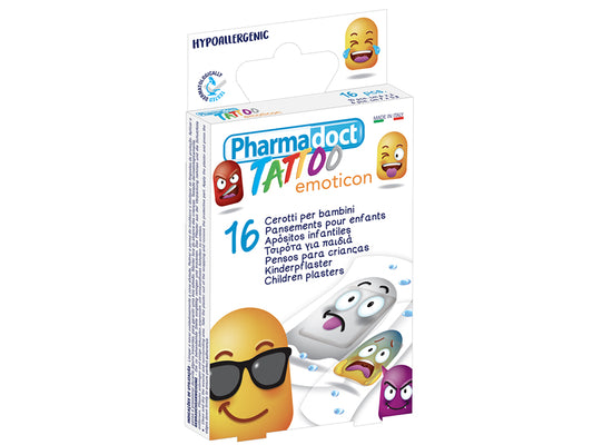 TATOO PATCHES 2 Größen - Packung. von 12 Kartons mit 16 Pflastern