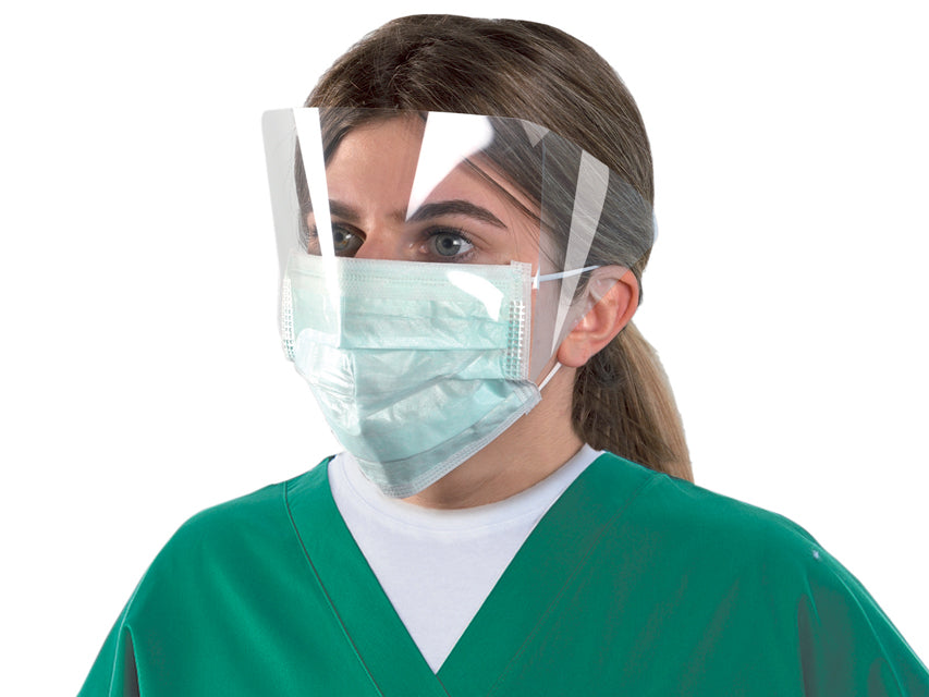 MASKOP with wraparound visor - elastic bands