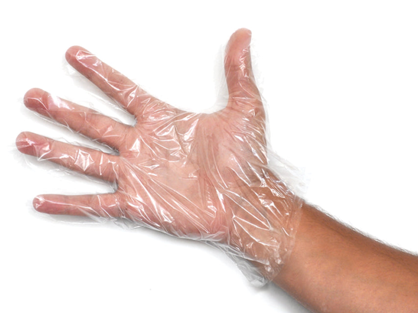 GLOVES ON PAPER - in copolymers - medium - non-sterile