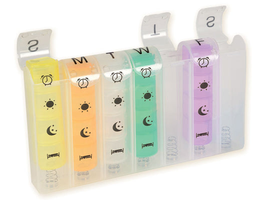 PILBOX HEBDOMADAIRE x4 PRINTEMPS - Anglais