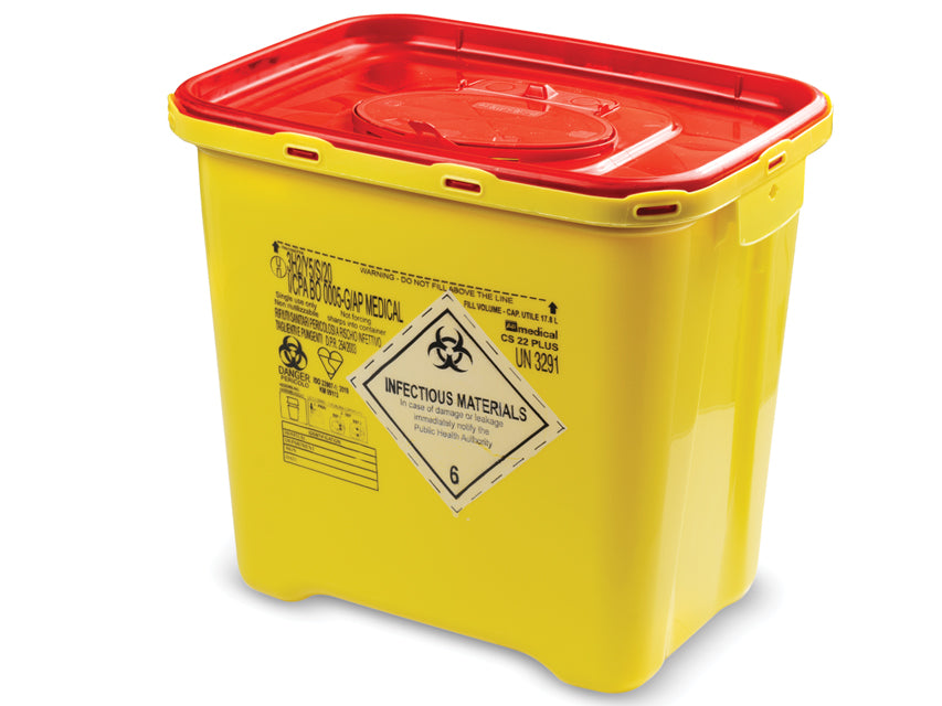 CONTENEDOR DE RESIDUOS AGUDOS LINEA CS PLUS - 22 litros
