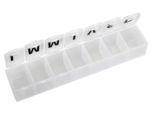 PILBOX HEBDOMADAIRE - blanc - blister - fra/spa/roumain