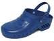 BLAUE CLOGS - ohne Löcher mit Riemen - 35
