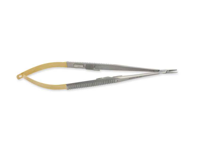 PORTE AIGUILLE CASTROVIEJO C.T. RECTUS - 14 cm - pointes moletées