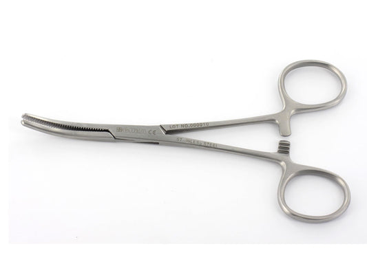 KLEMMER-ZANGE - gebogen - 18 cm